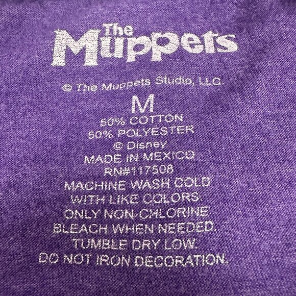 Kermit The Frog Mens Graphic T-Shirt The Muppets Purple Size Medium - Picture 3 of 4